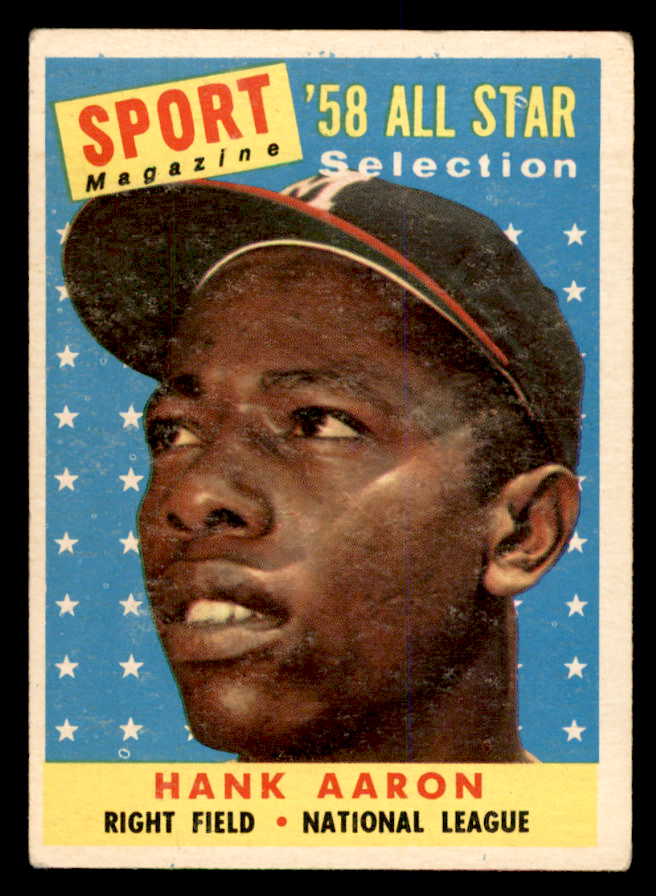 1958 Topps Baseball #488 Hank Aaron A.S. Braves VG-EX 538889