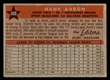 1958 Topps Baseball #488 Hank Aaron A.S. Braves VG-EX 538889