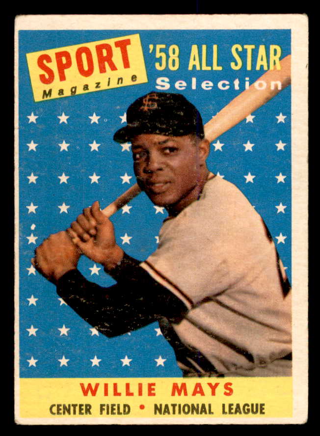 1958 Topps Baseball #486 Willie Mays A.S. Giants VG-EX 538890