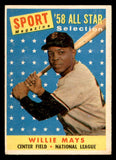 1958 Topps Baseball #486 Willie Mays A.S. Giants VG-EX 538891