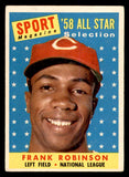 1958 Topps Baseball #484 Frank Robinson A.S. Reds VG-EX 538892