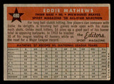 1958 Topps Baseball #480 Eddie Mathews A.S. Braves VG-EX 538893