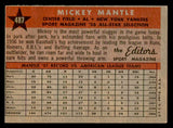 1958 Topps Baseball #487 Mickey Mantle A.S. Yankees VG-EX 538896
