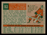 1959 Topps Baseball #163 Sandy Koufax Dodgers VG-EX 538913