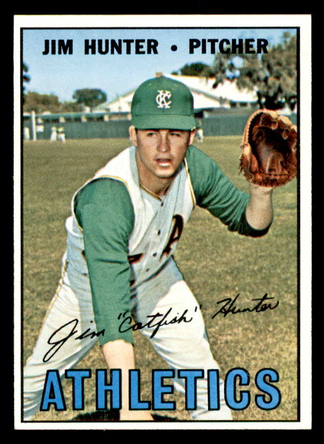 1967 Topps Baseball #369 Catfish Hunter A's NR-MT 538931