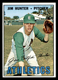 1967 Topps Baseball #369 Catfish Hunter A's NR-MT 538931
