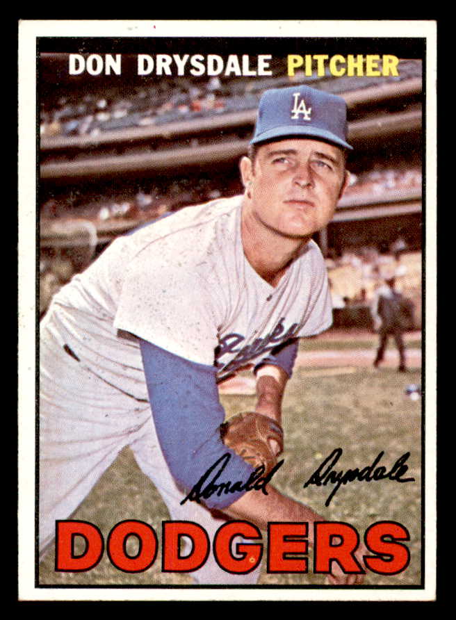 1967 Topps Baseball #055 Don Drysdale Dodgers NR-MT 538935
