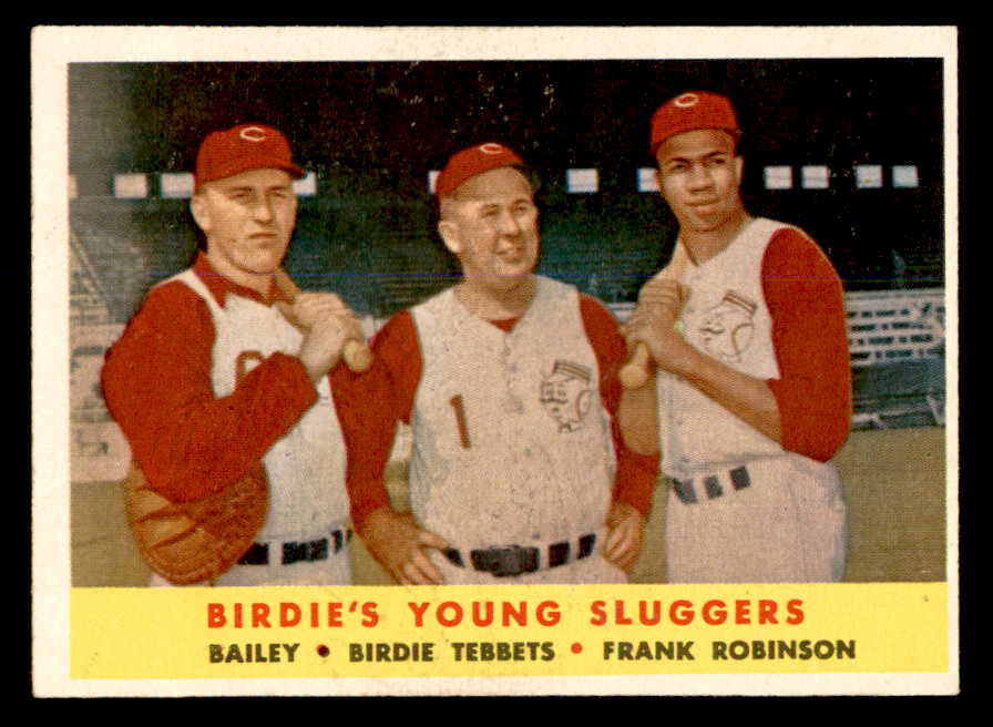 1958 Topps Baseball #386 Frank Robinson Ed Bailey EX+/EX-MT 538948