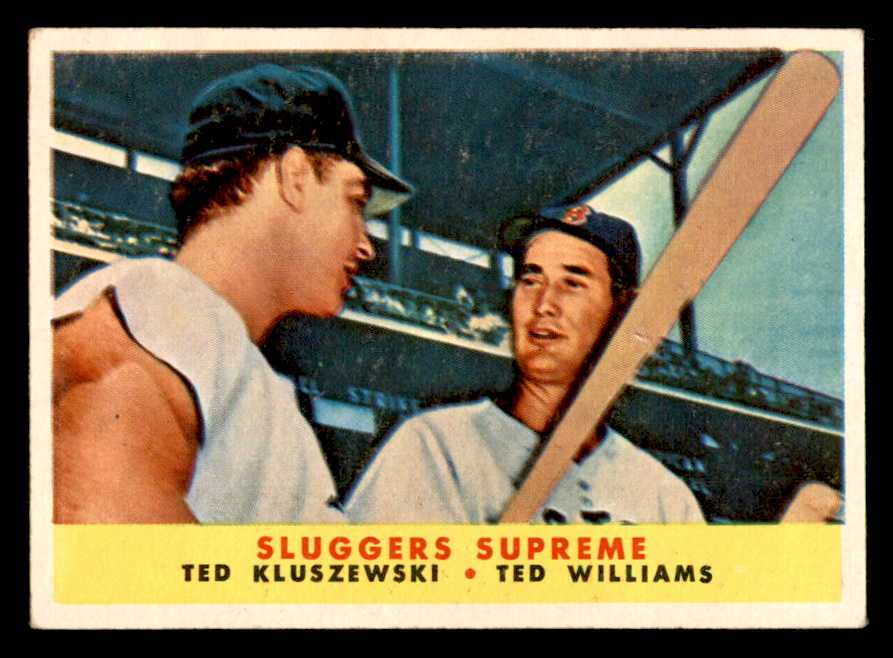 1958 Topps Baseball #321 Ted Williams Ted Kluszewski EX-MT 538950