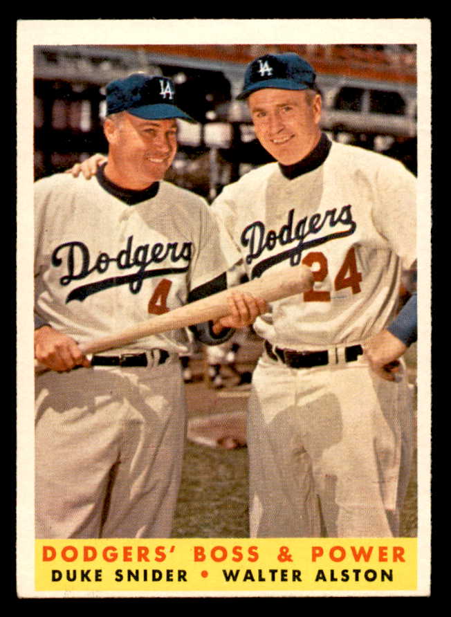 1958 Topps Baseball #314 Duke Snider Walter Alston EX-MT 538955