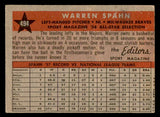 1958 Topps Baseball #494 Warren Spahn A.S. Braves EX 538956