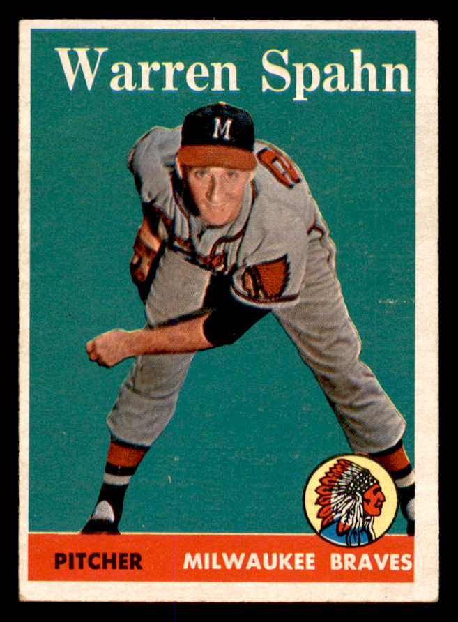 1958 Topps Baseball #270 Warren Spahn Braves EX 538959
