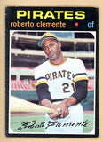 1971 Topps Baseball #630 Roberto Clemente Pirates VG-EX 538981