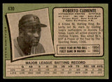 1971 Topps Baseball #630 Roberto Clemente Pirates VG-EX 538981