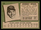 1971 Topps Baseball #250 Johnny Bench Reds EX-MT 538986