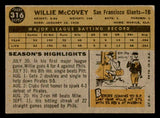 1960 Topps Baseball #316 Willie McCovey Giants VG-EX 538988