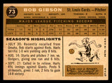 1960 Topps Baseball #073 Bob Gibson Cardinals EX 538994