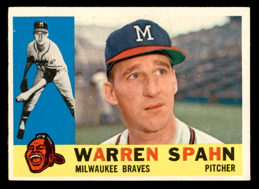 1960 Topps Baseball #445 Warren Spahn Braves EX 538995