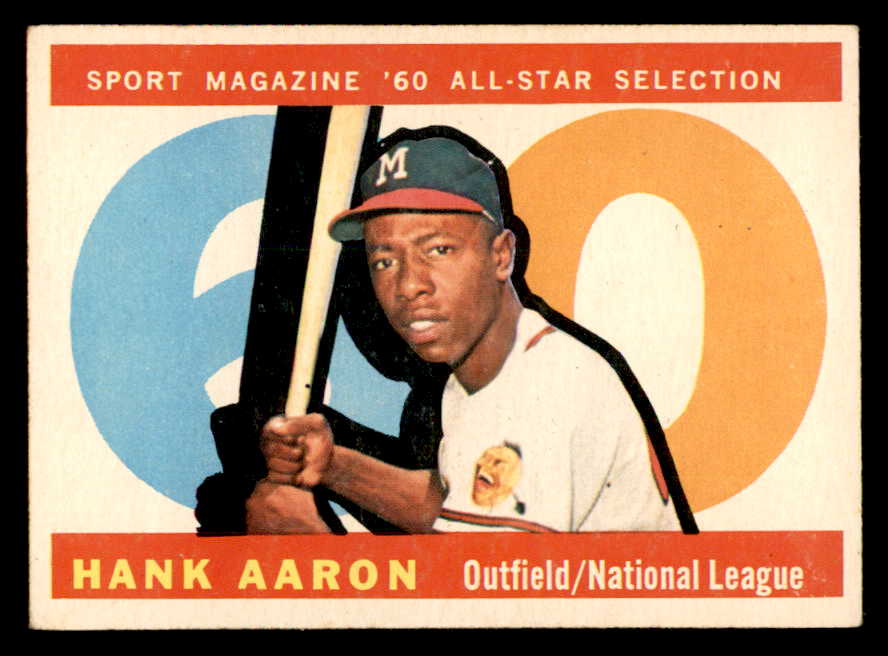 1960 Topps Baseball #566 Hank Aaron A.S. Braves EX-MT 538996