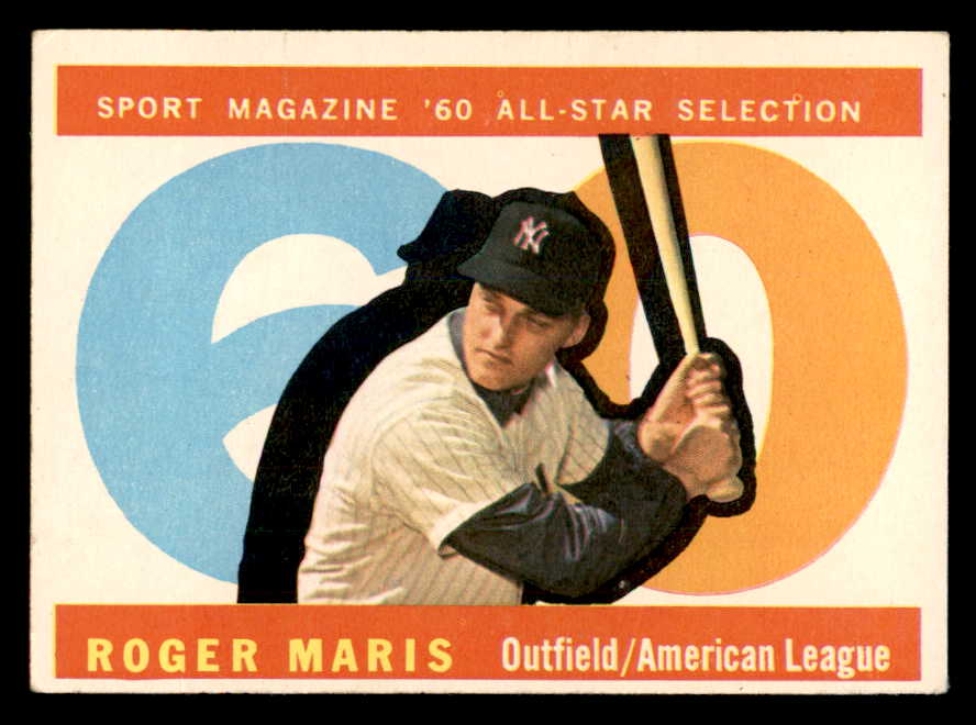 1960 Topps Baseball #565 Roger Maris A.S. Yankees VG-EX 538998