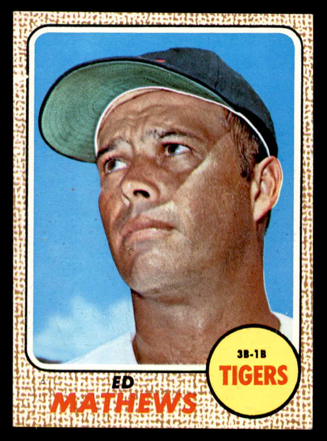 1968 Topps Baseball #058 Eddie Mathews Tigers EX-MT 539014