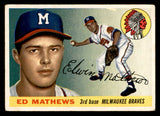 1955 Topps Baseball #155 Eddie Mathews Braves VG-EX 539033