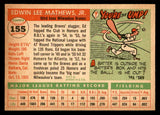 1955 Topps Baseball #155 Eddie Mathews Braves EX-MT 539034
