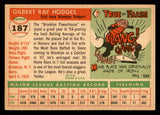 1955 Topps Baseball #187 Gil Hodges Dodgers EX+/EX-MT 539036