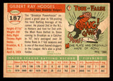 1955 Topps Baseball #187 Gil Hodges Dodgers EX-MT 539037
