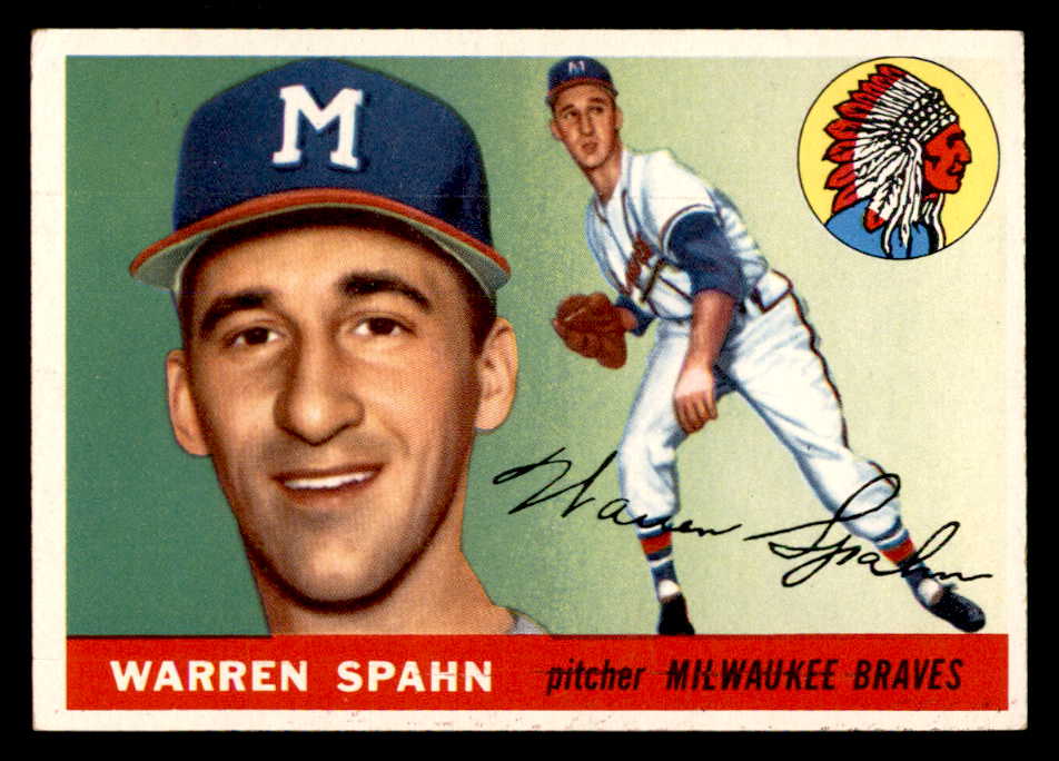 1955 Topps Baseball #031 Warren Spahn Braves VG-EX 539040