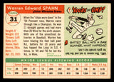 1955 Topps Baseball #031 Warren Spahn Braves VG-EX 539040