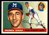 1955 Topps Baseball #031 Warren Spahn Braves EX 539042
