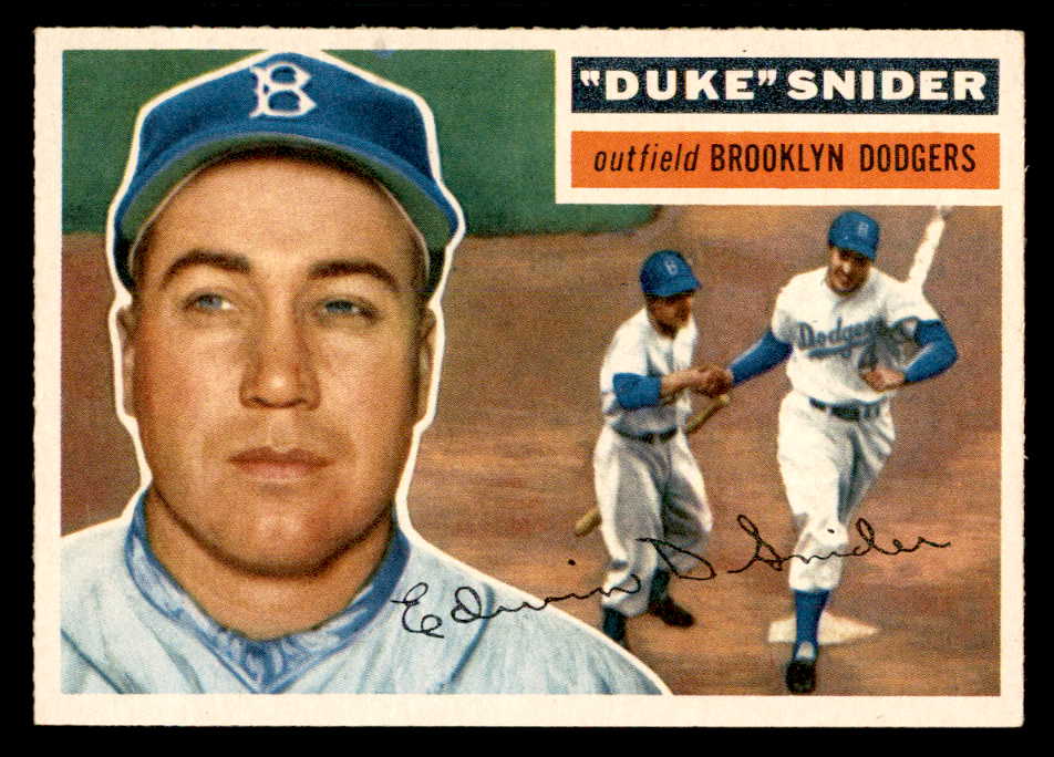1956 Topps Baseball #150 Duke Snider Dodgers NR-MT Gray 539044