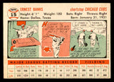 1956 Topps Baseball #015 Ernie Banks Cubs EX-MT White 539052