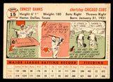 1956 Topps Baseball #015 Ernie Banks Cubs VG-EX White 539059