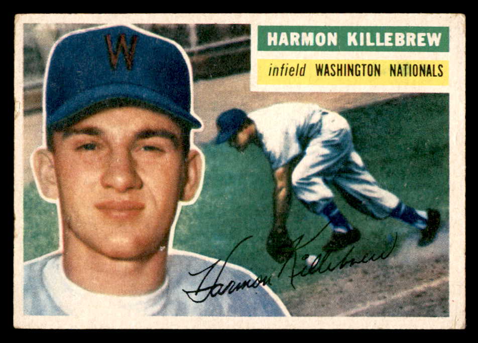 1956 Topps Baseball #164 Harmon Killebrew Senators VG-EX Gray 539061