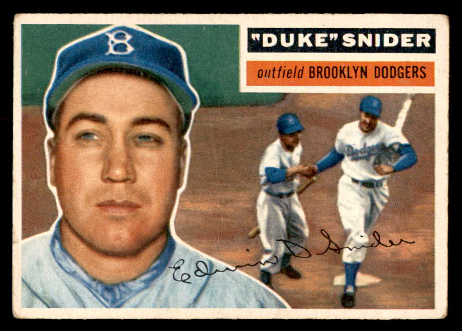 1956 Topps Baseball #150 Duke Snider Dodgers VG-EX Gray 539063