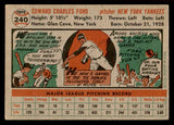 1956 Topps Baseball #240 Whitey Ford Yankees EX 539068
