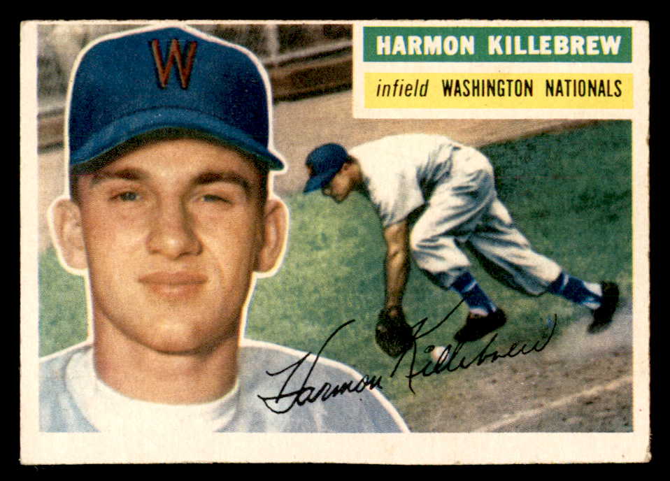 1956 Topps Baseball #164 Harmon Killebrew Senators EX Gray 539069