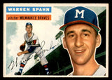 1956 Topps Baseball #010 Warren Spahn Braves EX-MT Gray 539075
