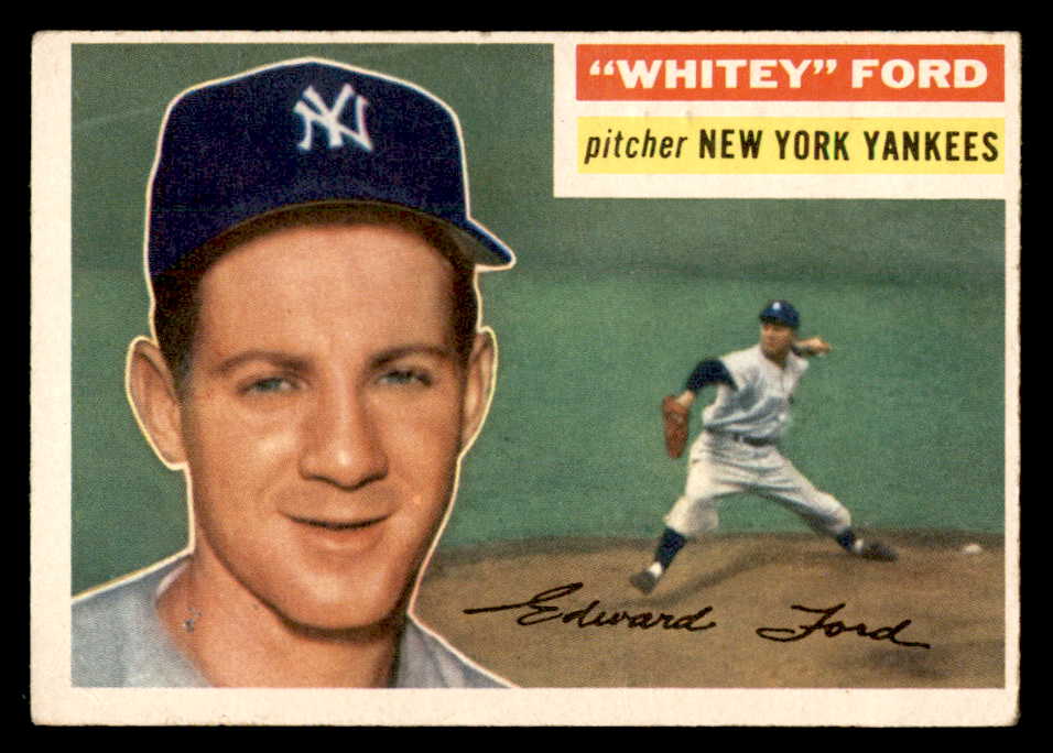 1956 Topps Baseball #240 Whitey Ford Yankees EX 539077