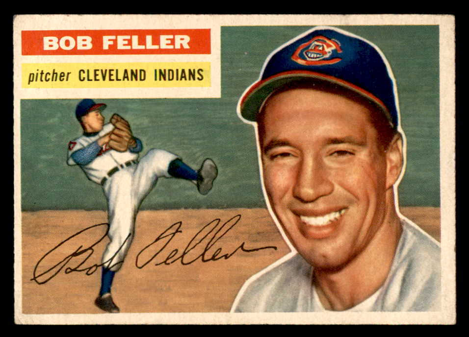 1956 Topps Baseball #200 Bob Feller Indians VG-EX 539079