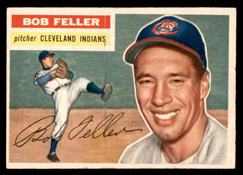 1956 Topps Baseball #200 Bob Feller Indians VG-EX 539080