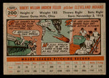 1956 Topps Baseball #200 Bob Feller Indians VG-EX 539080