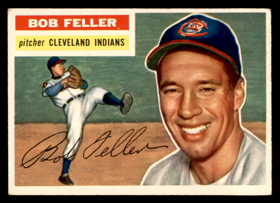 1956 Topps Baseball #200 Bob Feller Indians VG-EX 539081