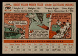 1956 Topps Baseball #200 Bob Feller Indians VG-EX 539081