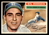 1956 Topps Baseball #145 Gil Hodges Dodgers EX-MT Gray 539083