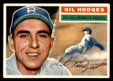 1956 Topps Baseball #145 Gil Hodges Dodgers VG-EX Gray 539084