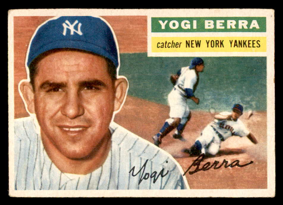 1956 Topps Baseball #110 Yogi Berra Yankees VG-EX Gray 539085
