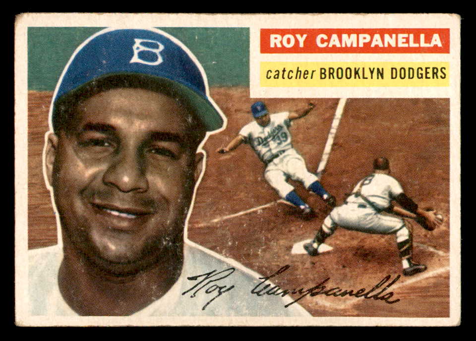 1956 Topps Baseball #101 Roy Campanella Dodgers VG-EX Gray 539094
